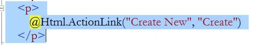 The Scaffold template HTML