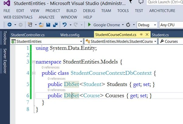 Controllers namespace