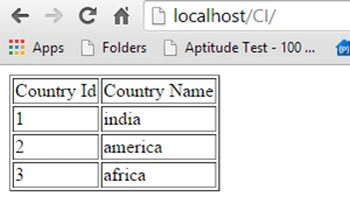 program output