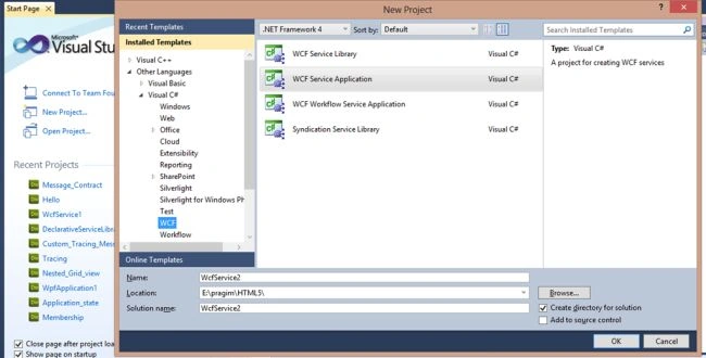 WCF Service Application