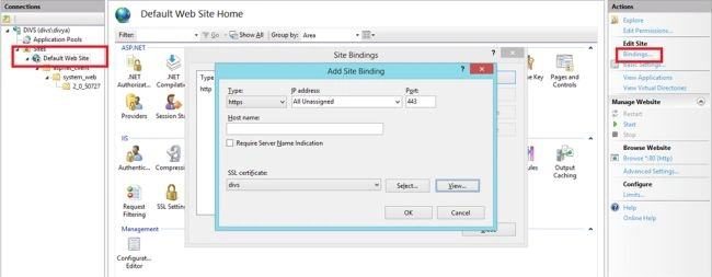 configure with https protocol