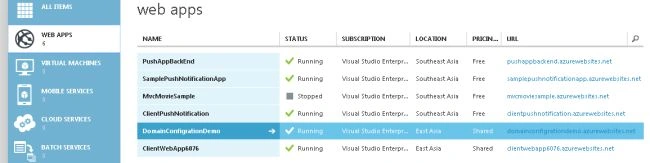Choose your web app
