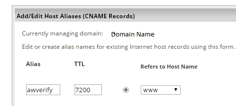 CNAME record
