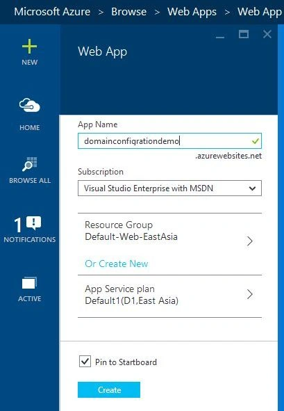 Create a web app