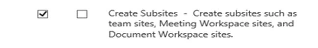 create subsite