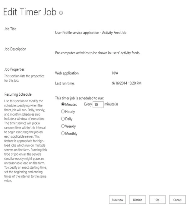 edit timer job