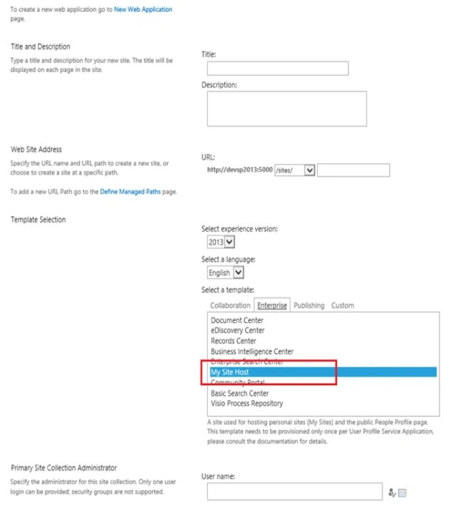 mysite host