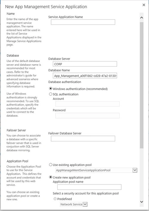 new app management