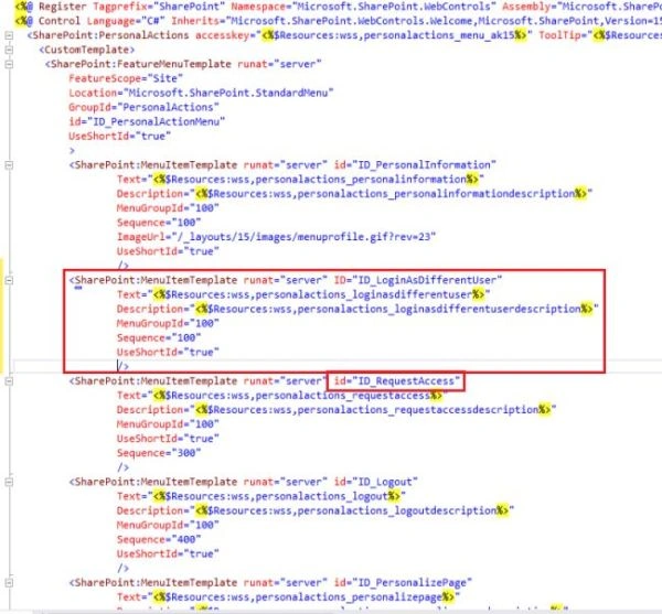 request access