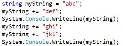Immutable strings