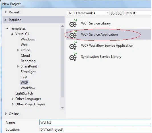 WCF Service Application