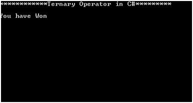 program output