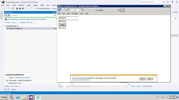 Test Explorer