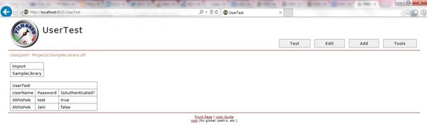 User test