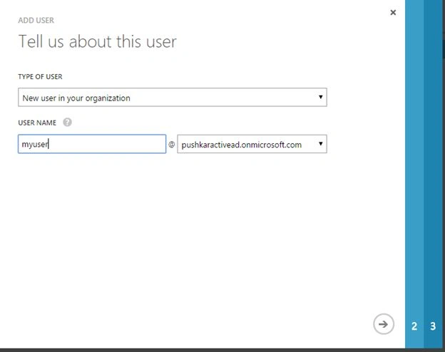 Add user button