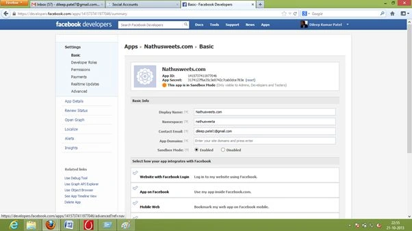 Facebook App