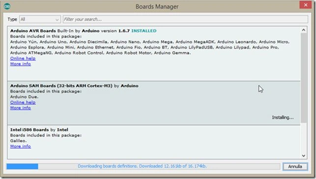Downloading boards