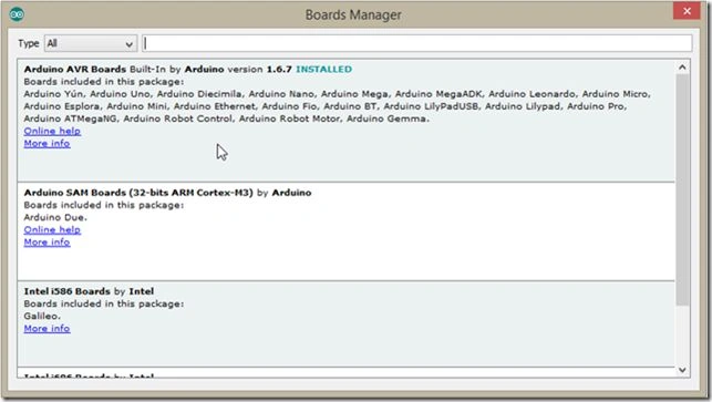 Libraries for family Intel boards