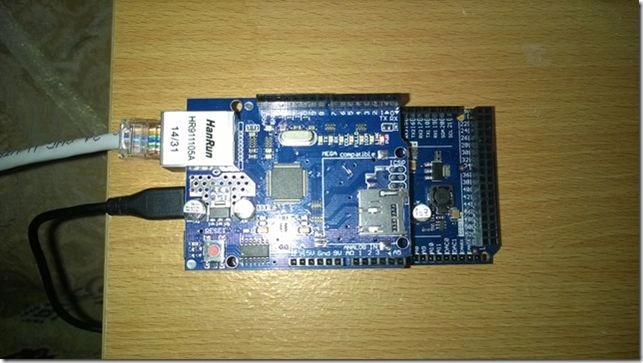 Set the serial port