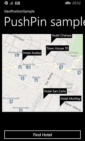 map to search performed