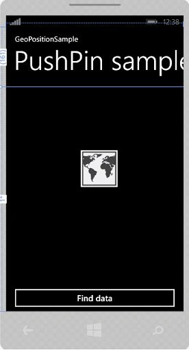 screen layout PushPinSample