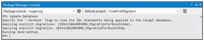 command in Package manager console