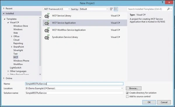 service applivation in wcf