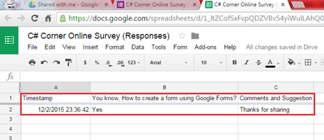 View responses