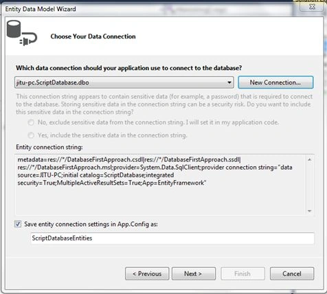 Entity Data Model Wizard