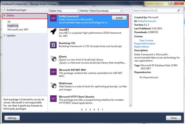 NuGet packages