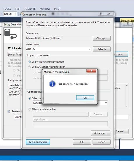 Select here server name