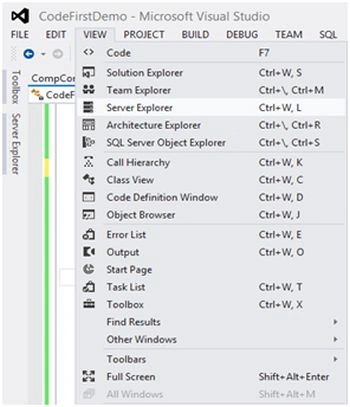 server explorer