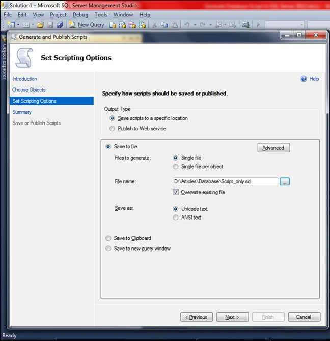 new query window