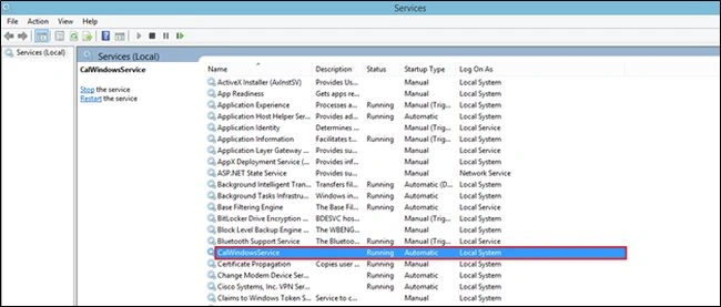 CalWindowsService