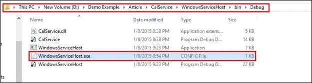 Windows Service host