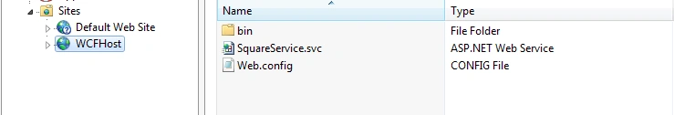 Added in the IIS