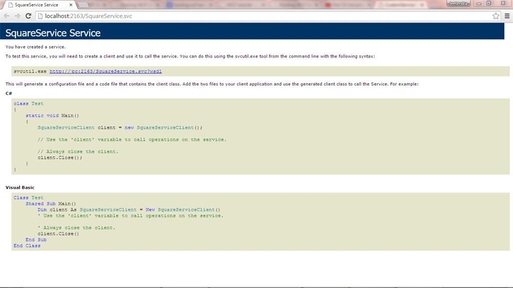 Hosted on IIS
