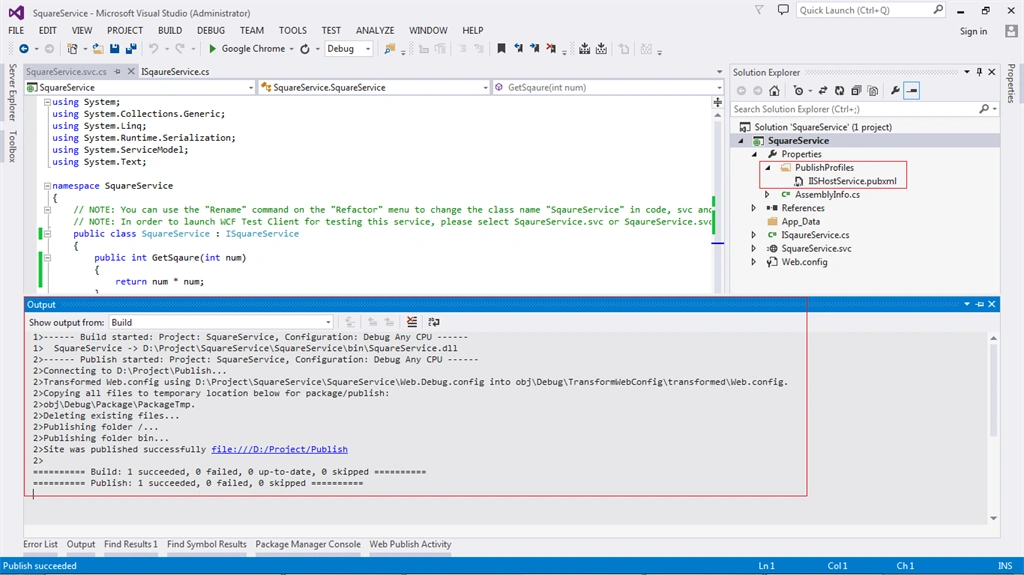 Output Window
