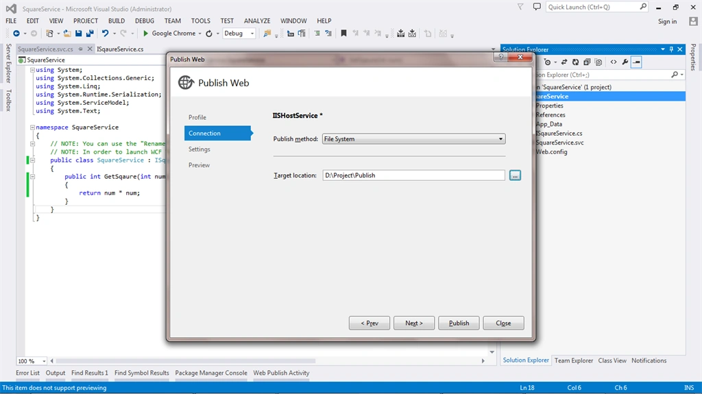 Publish Method