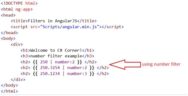 number filter