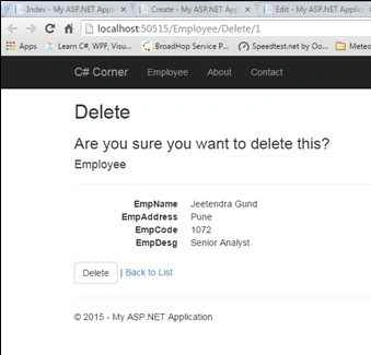 click on Delete