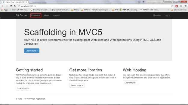 running application