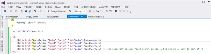 Create index