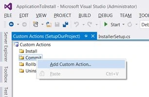 add custom action