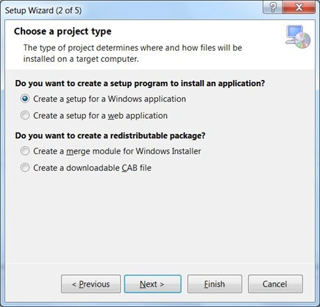 create a setup