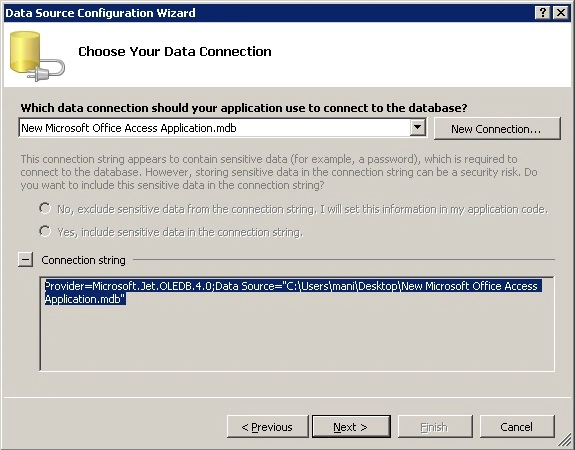 database string