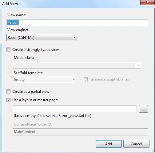 Add View in Project
