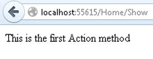 Calling ActionMethod1