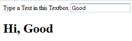 Change text as the textbox text