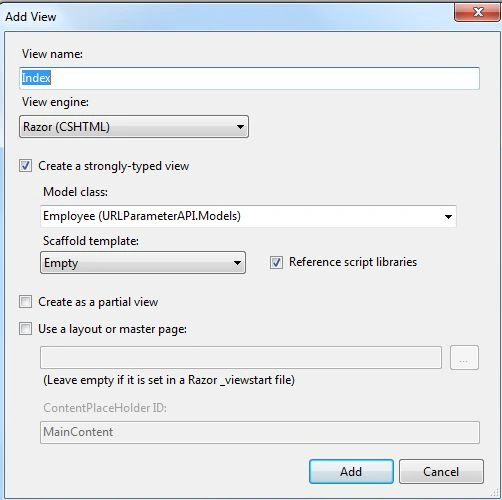 Select View Setting